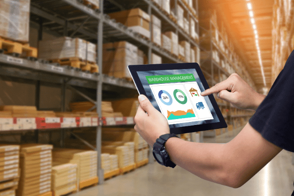 statistic-in-ipad-in-warehouse